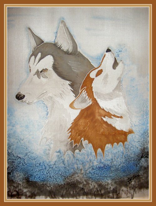 silkwork_malamutes_huskies_dogs_painting_print_marble_tiedye_stylised_contemporary_gemporium_multimediaschitzophrenics.jpg